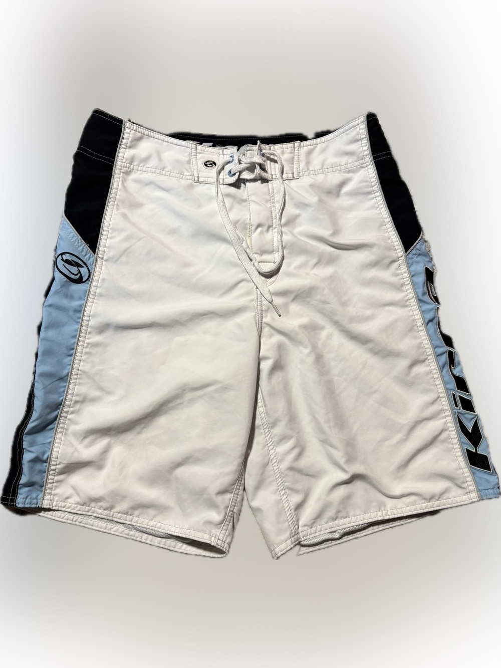Oakley White, Light Blue & Black Men’s Boardshorts